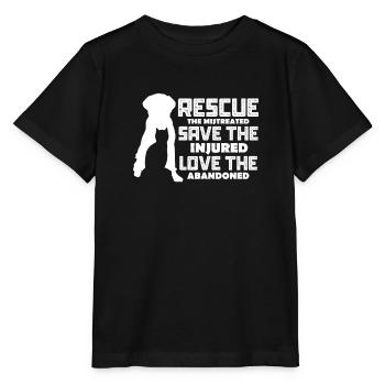 Tierrettung - Stanley/Stella Kinder T-Shirt MINI CREATOR  - Schwarz - Vorne - Mikhail (115cm)