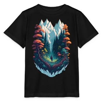 Wandern, Adventures, Mountains, Expedition - Stanley/Stella Kinder T-Shirt MINI CREATOR  - Schwarz - Vorne - Mikhail (115cm)