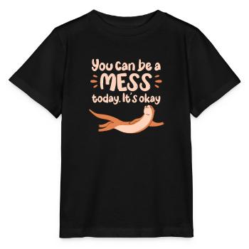 Otter Sea Otter Otter Gift - Stanley/Stella MINI CREATOR Kids’ T-Shirt - black - Front - Mikhail (115cm)
