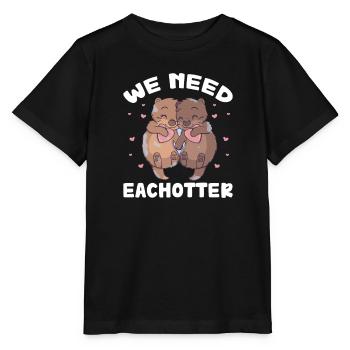 Otter Sea Otter Otter Gift - Stanley/Stella MINI CREATOR Kids’ T-Shirt - black - Front - Mikhail (115cm)