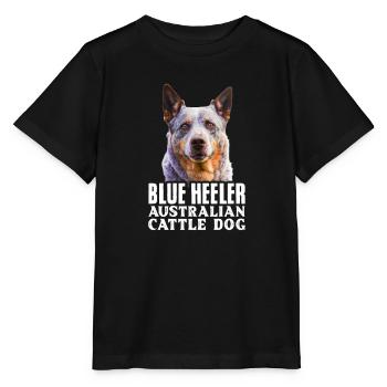 Cadeau de chien de bétail australien - T-shirt bio MINI CREATOR Stanley/Stella Enfant - noir - Devant - Mikhail (115cm)