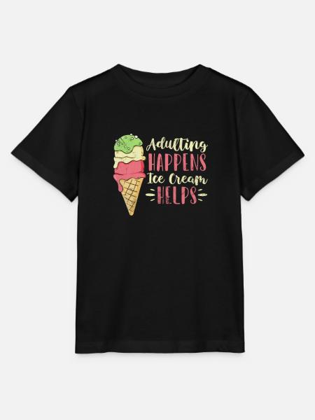 Eiscreme - Stanley/Stella Kinder T-Shirt MINI CREATOR - Schwarz