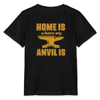 Blacksmith Schiede Anvil Cutler Gift - Stanley/Stella MINI CREATOR Kids’ T-Shirt - black - Front - Mikhail (115cm)