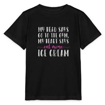 Eiscreme - Stanley/Stella Kinder T-Shirt MINI CREATOR  - Schwarz - Vorne - Mikhail (115cm)
