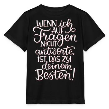 Fragen Nicht Antworten - Stanley/Stella Kinder T-Shirt MINI CREATOR  - Schwarz - Vorne - Mikhail (115cm)