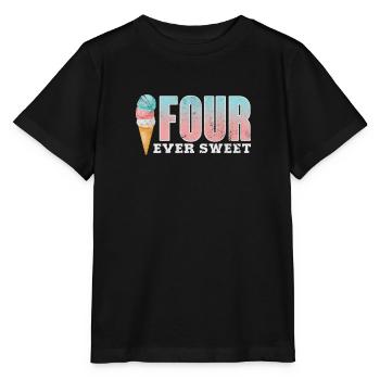 Eiscreme - Stanley/Stella Kinder T-Shirt MINI CREATOR  - Schwarz - Vorne - Mikhail (115cm)