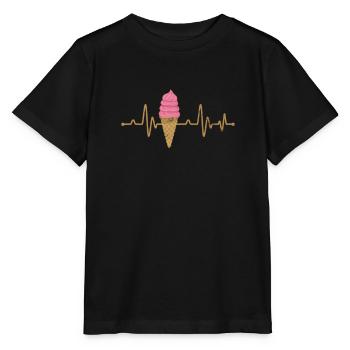 Eiscreme - Stanley/Stella Kinder T-Shirt MINI CREATOR  - Schwarz - Vorne - Mikhail (115cm)