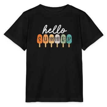 Eiscreme - Stanley/Stella Kinder T-Shirt MINI CREATOR  - Schwarz - Vorne - Mikhail (115cm)