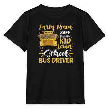 Busfahrer - Stanley/Stella Kinder T-Shirt MINI CREATOR  - Schwarz - Vorne - Mikhail (115cm)