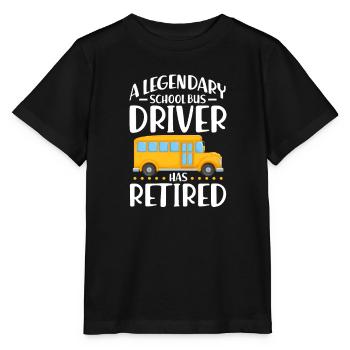 Busfahrer Busfahrerin Bus Schuhlbus Geschenk - Stanley/Stella Kinder T-Shirt MINI CREATOR  - Schwarz - Vorne - Mikhail (115cm)