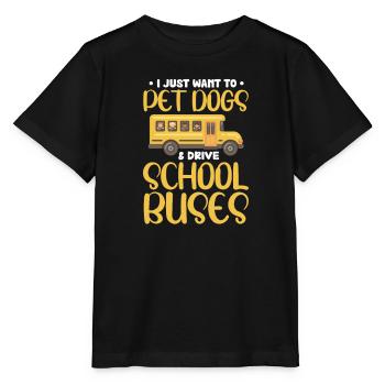 Chauffeur de bus Chauffeur de bus Bus Schuhlbus cadeau - T-shirt bio MINI CREATOR Stanley/Stella Enfant - noir - Devant - Mikhail (115cm)