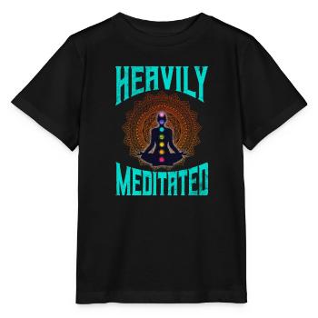 Méditation - T-shirt bio MINI CREATOR Stanley/Stella Enfant - noir - Devant - Mikhail (115cm)