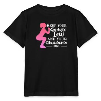 Bodybuilder Body Building Fitness Gym cadeau - T-shirt bio MINI CREATOR Stanley/Stella Enfant - noir - Devant - Mikhail (115cm)