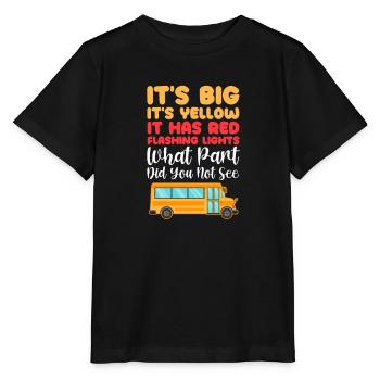 Chauffeur de bus Chauffeur de bus Bus Schuhlbus cadeau - T-shirt bio MINI CREATOR Stanley/Stella Enfant - noir - Devant - Mikhail (115cm)