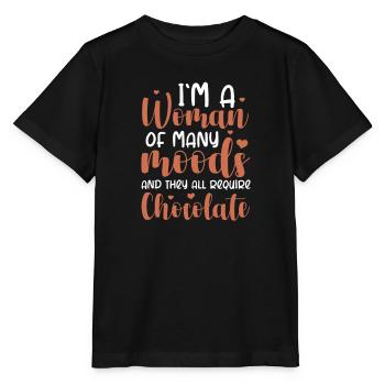 Chocolat Chocolat Nourriture Cacao Cadeau - T-shirt bio MINI CREATOR Stanley/Stella Enfant - noir - Devant - Mikhail (115cm)