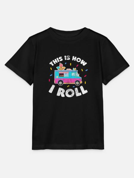Eiscreme - Stanley/Stella Kinder T-Shirt MINI CREATOR  - Schwarz