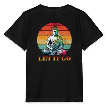 Meditation - Stanley/Stella Kinder T-Shirt MINI CREATOR  - Schwarz - Vorne - Mikhail (115cm)