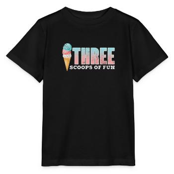 Eiscreme - Stanley/Stella Kinder T-Shirt MINI CREATOR  - Schwarz - Vorne - Mikhail (115cm)