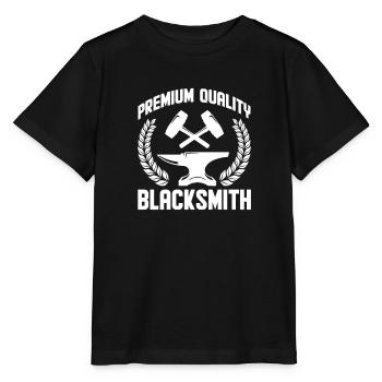 Forgeron Schiede enclume coutelier cadeau - T-shirt bio MINI CREATOR Stanley/Stella Enfant - noir - Devant - Mikhail (115cm)