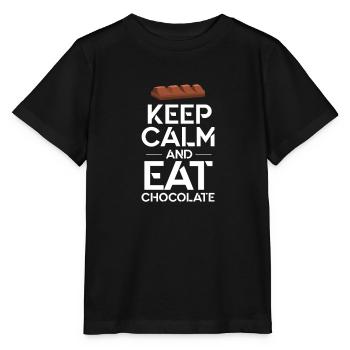 Schokolade Schoko Essen Kakao Geschenk - Stanley/Stella Kinder T-Shirt MINI CREATOR  - Schwarz - Vorne - Mikhail (115cm)