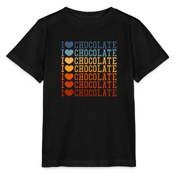 Schokolade Schoko Essen Kakao Geschenk - Stanley/Stella Kinder T-Shirt MINI CREATOR  - Schwarz - Vorne - Mikhail (115cm)