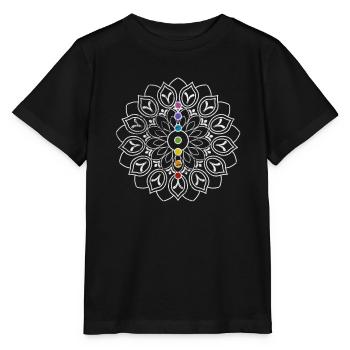 Méditation - T-shirt bio MINI CREATOR Stanley/Stella Enfant - noir - Devant - Mikhail (115cm)