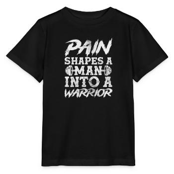 Bodybuilder - Stanley/Stella Kinder T-Shirt MINI CREATOR  - Schwarz - Vorne - Mikhail (115cm)