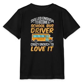 Busfahrer - Stanley/Stella Kinder T-Shirt MINI CREATOR  - Schwarz - Vorne - Mikhail (115cm)