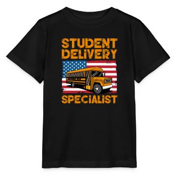 Chauffeur de bus Chauffeur de bus Bus Schuhlbus cadeau - T-shirt bio MINI CREATOR Stanley/Stella Enfant - noir - Devant - Mikhail (115cm)