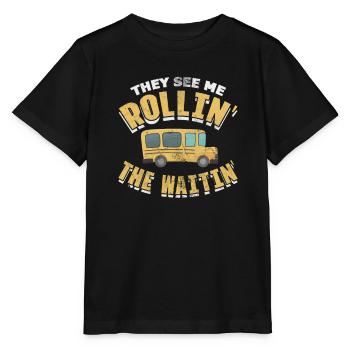 Busfahrer - Stanley/Stella Kinder T-Shirt MINI CREATOR  - Schwarz - Vorne - Mikhail (115cm)