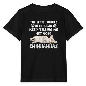 Chihuahua - T-shirt bio MINI CREATOR Stanley/Stella Enfant - noir - Devant - Mikhail (115cm)