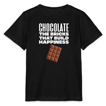 Schokolade Schoko Essen Kakao Geschenk - Stanley/Stella Kinder T-Shirt MINI CREATOR  - Schwarz - Vorne - Mikhail (115cm)