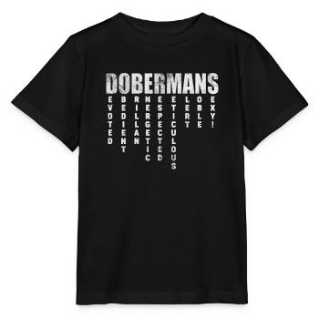 Dobermann - Stanley/Stella Kinder T-Shirt MINI CREATOR  - Schwarz - Vorne - Mikhail (115cm)