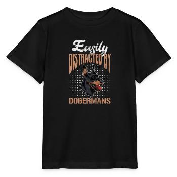 Dobermann - Stanley/Stella Kinder T-Shirt MINI CREATOR  - Schwarz - Vorne - Mikhail (115cm)