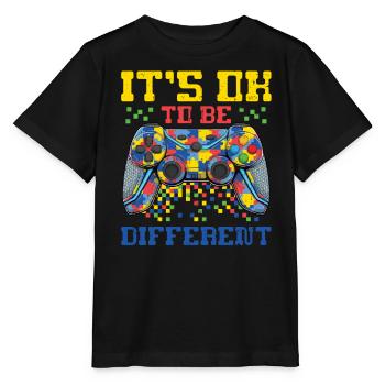 Autisme - T-shirt bio MINI CREATOR Stanley/Stella Enfant - noir - Devant - Mikhail (115cm)