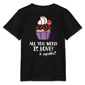 Cupcake - Stanley/Stella Kinder T-Shirt MINI CREATOR  - Schwarz - Vorne - Mikhail (115cm)