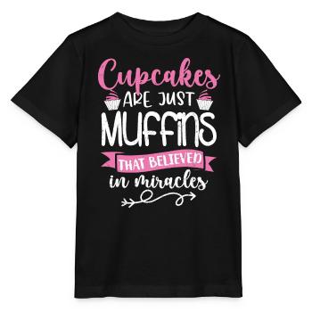 Cupcake - Stanley/Stella Kinder T-Shirt MINI CREATOR  - Schwarz - Vorne - Mikhail (115cm)