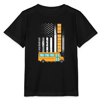 Chauffeur de bus Chauffeur de bus Bus Schuhlbus cadeau - T-shirt bio MINI CREATOR Stanley/Stella Enfant - noir - Devant - Mikhail (115cm)