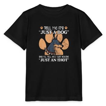 Dobermann - Stanley/Stella Kinder T-Shirt MINI CREATOR  - Schwarz - Vorne - Mikhail (115cm)