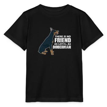 Dobermann - Stanley/Stella Kinder T-Shirt MINI CREATOR  - Schwarz - Vorne - Mikhail (115cm)