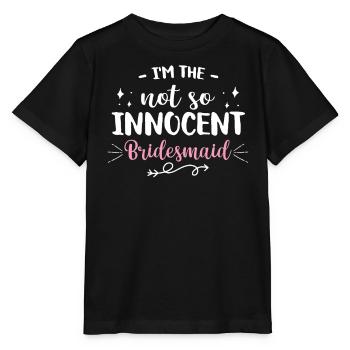 Junggesellin Jungesellinnenabschied Braut - Stanley/Stella Kinder T-Shirt MINI CREATOR  - Schwarz - Vorne - Mikhail (115cm)