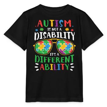 Autismus - Stanley/Stella Kinder T-Shirt MINI CREATOR  - Schwarz - Vorne - Mikhail (115cm)
