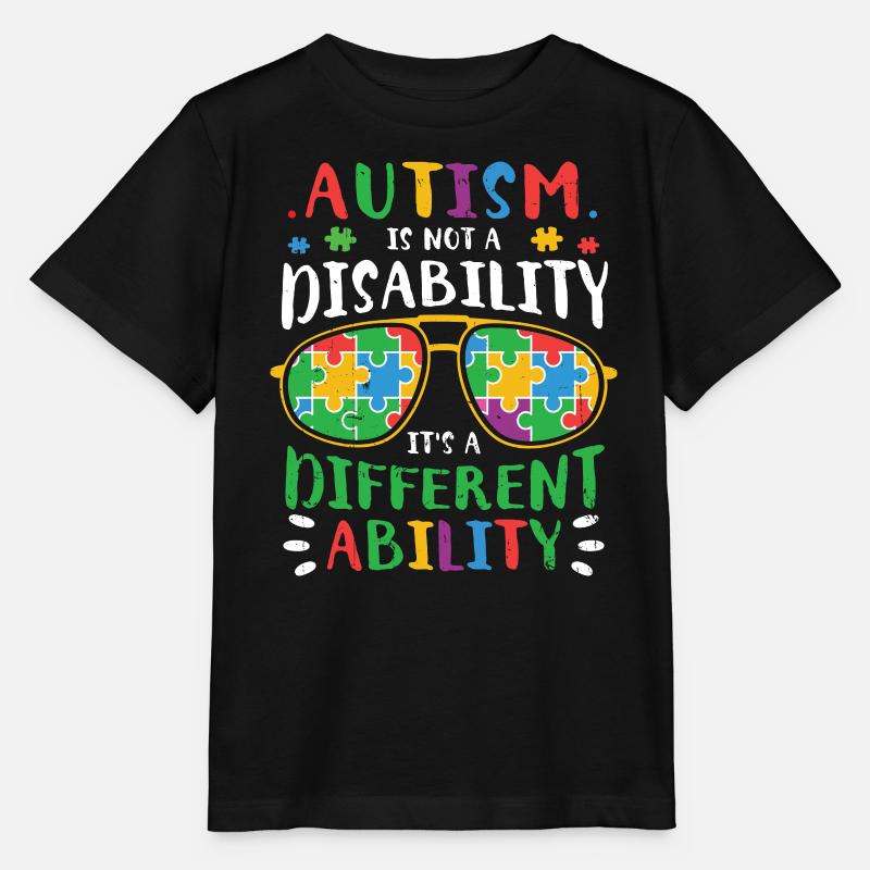 Autisme - T-shirt bio MINI CREATOR Stanley/Stella Enfant - noir