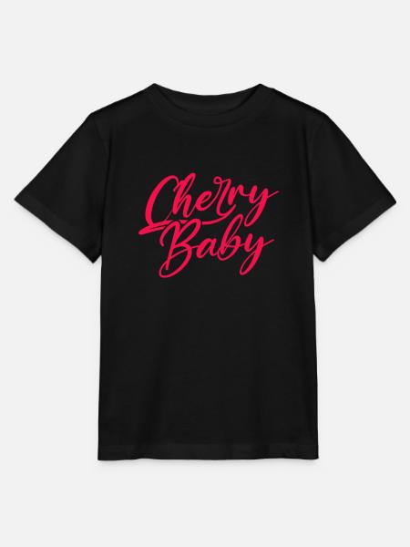Kirsche Kirschbaum Kirschblüte Frucht Geschenk - Stanley/Stella Kinder T-Shirt MINI CREATOR  - Schwarz