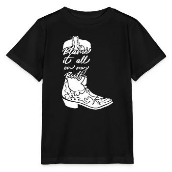 Country Music Countrymusic Geschenk - Stanley/Stella Kinder T-Shirt MINI CREATOR  - Schwarz - Vorne - Mikhail (115cm)