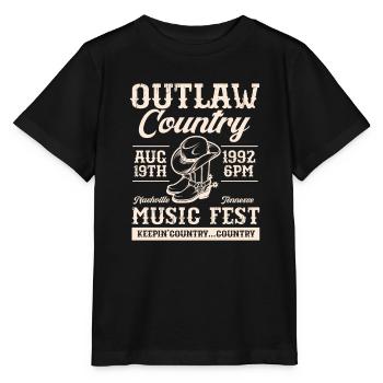 Country Music Countrymusic Geschenk - Stanley/Stella Kinder T-Shirt MINI CREATOR  - Schwarz - Vorne - Mikhail (115cm)