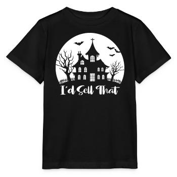 Real Estate Agent Real Estate Agent Gift - Stanley/Stella MINI CREATOR Kids’ T-Shirt - black - Front - Mikhail (115cm)