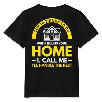 Immobilienmakler - Stanley/Stella Kinder T-Shirt MINI CREATOR  - Schwarz - Vorne - Mikhail (115cm)