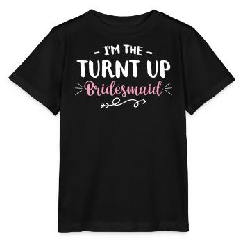 Junggesellin Jungesellinnenabschied Braut - Stanley/Stella Kinder T-Shirt MINI CREATOR  - Schwarz - Vorne - Mikhail (115cm)