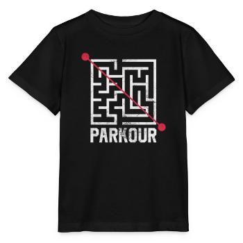 Parkour - Stanley/Stella Kinder T-Shirt MINI CREATOR  - Schwarz - Vorne - Mikhail (115cm)